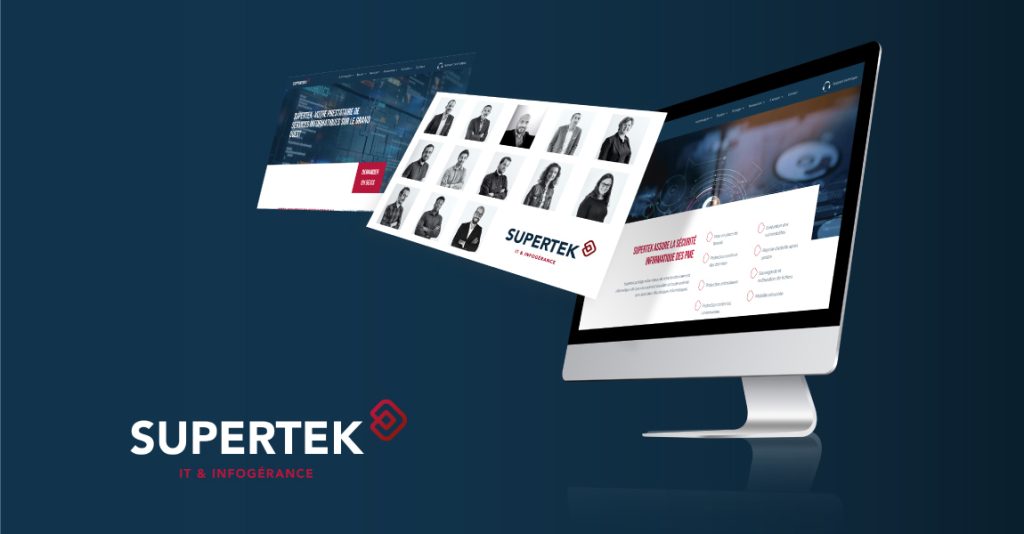 Nouveau site et nouveau logo pour Supertek filiale informatique du Groupe LBS